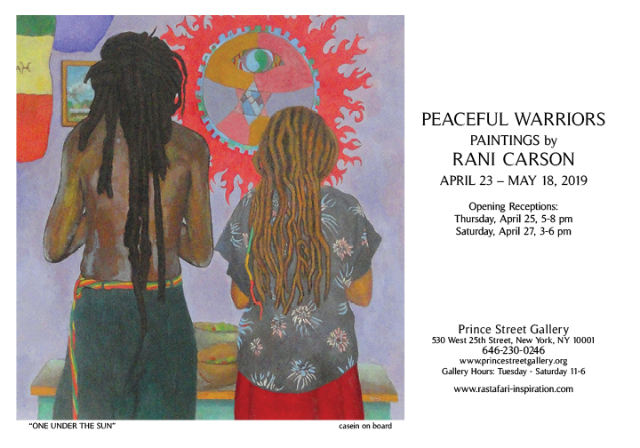 Peaceful Warriors - Paintings by Rani Carson - Exhibit Poster